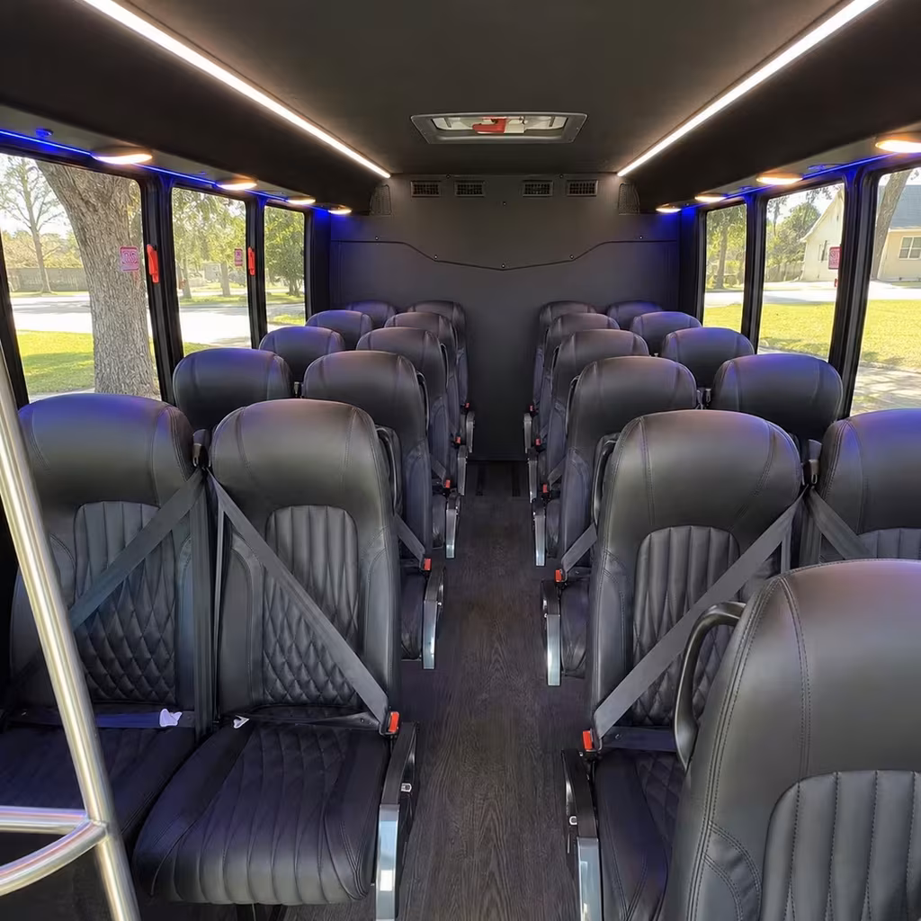 35 passenger minibus inside
