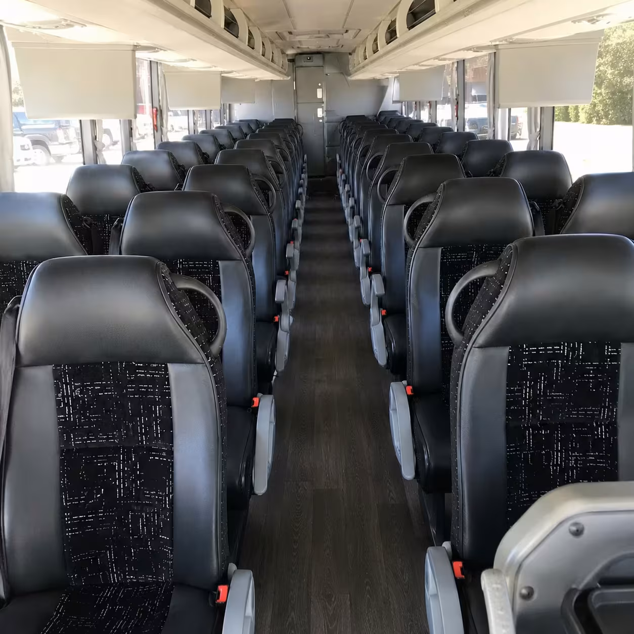 boulder charter bus interior